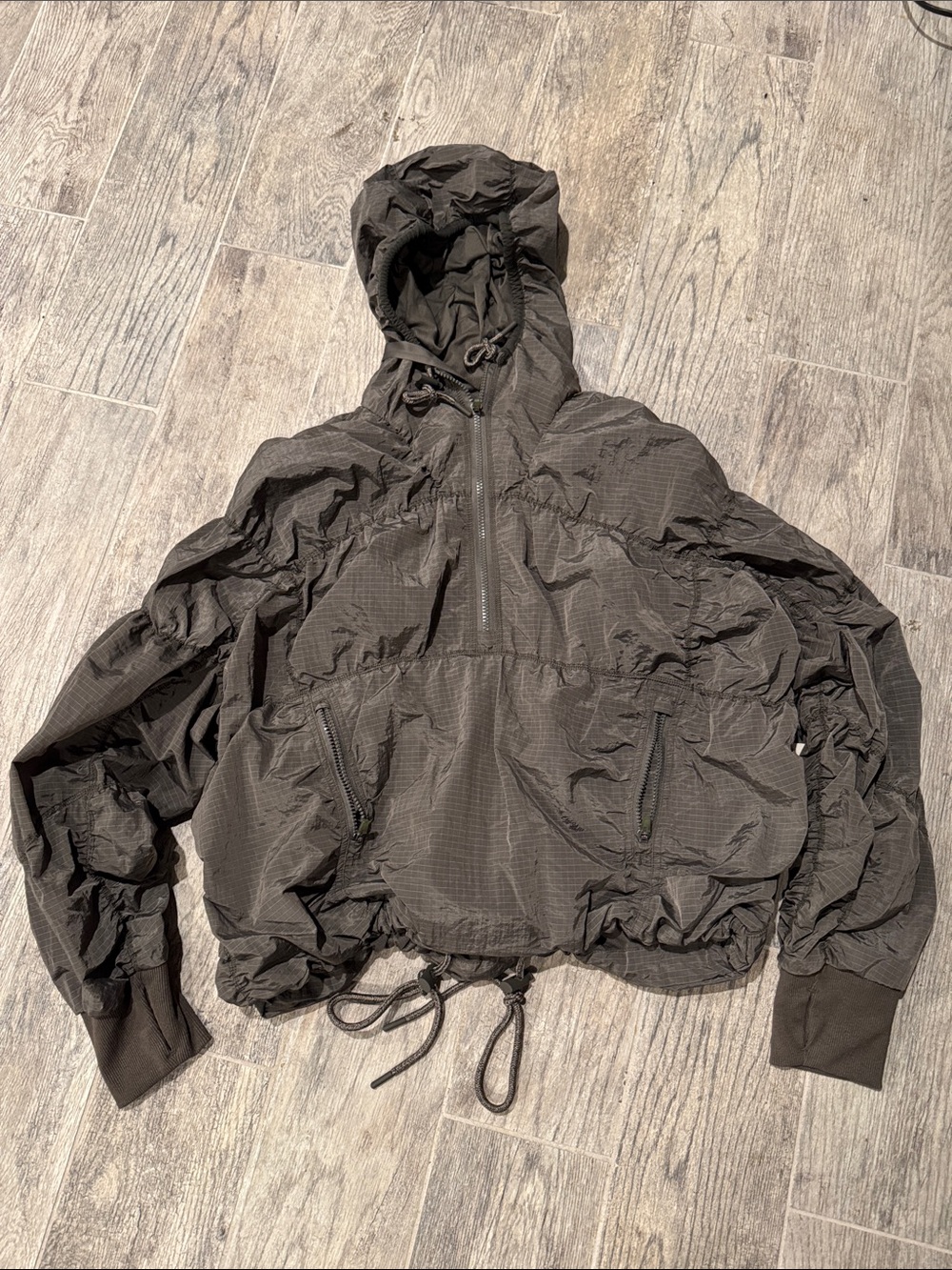 FP Movement by Free People Black Lightweight Hooded Bomber